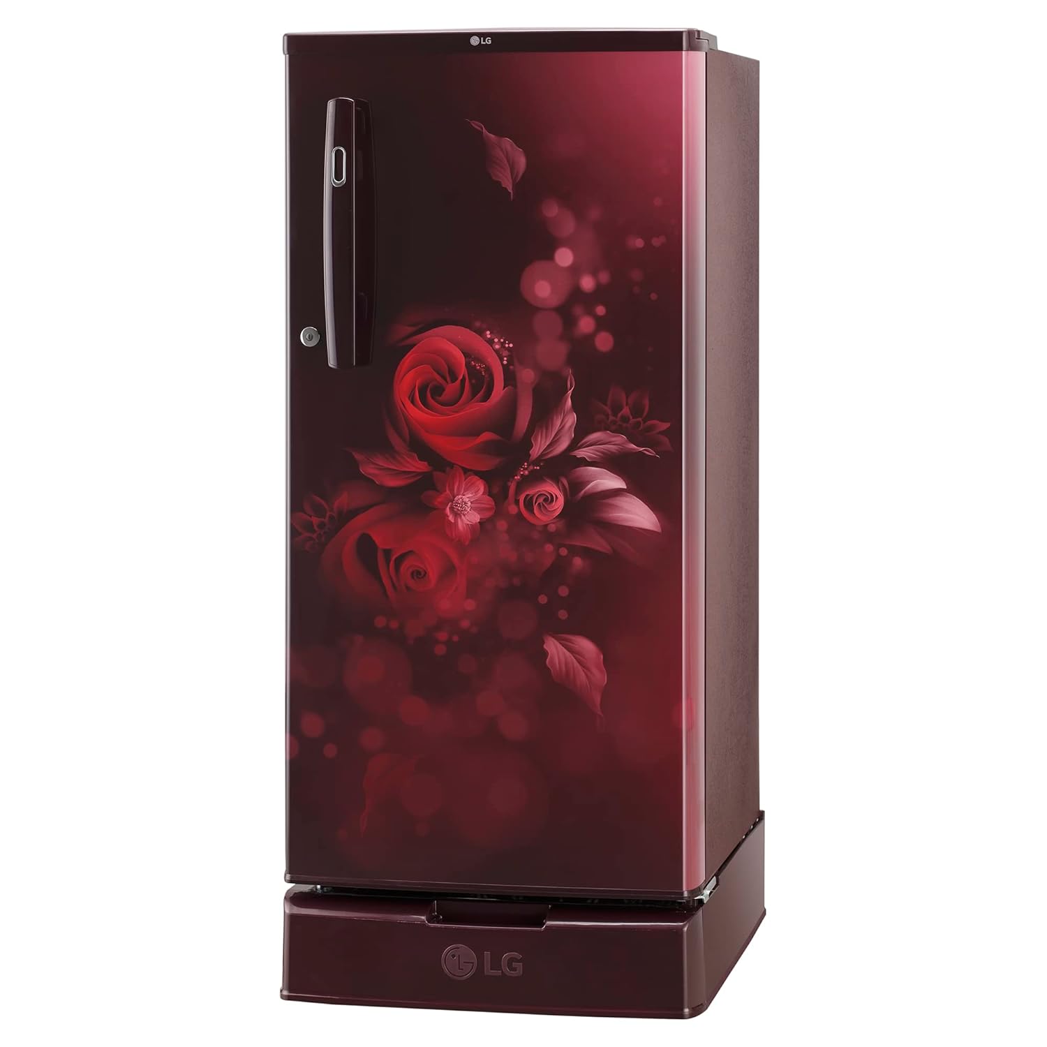 LG 185 L 4 Star Inverter Direct-Cool Single Door Refrigerator (GL-D199OSEY, Scarlet Euphoria, Base stand with drawer) - Image 11